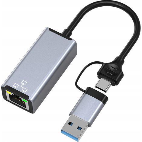 Carte réseau USB 3.0 LAN 100 Mb RJ45 (1/4)