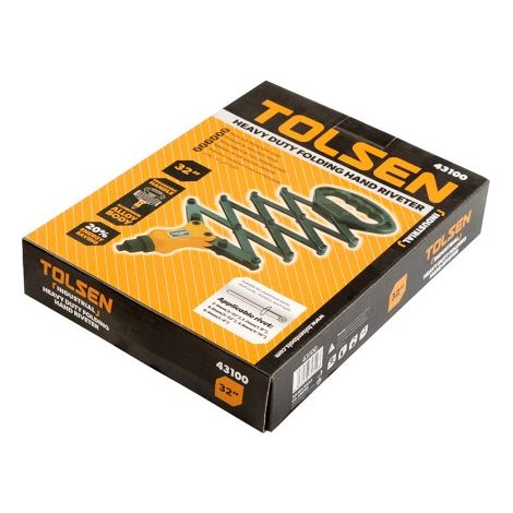 TOLSEN 190 mm Akkordeon-Nietzange, TOLSEN (1/2)