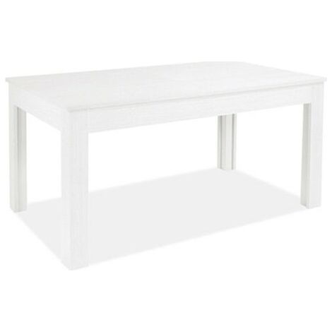 Tavolo allungabile in legno nobilitato bianco frassinato 160-320x90 cm (1/4)