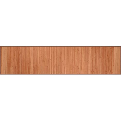 Tapis rectangulaire marron 70x300 bambou (1/5)