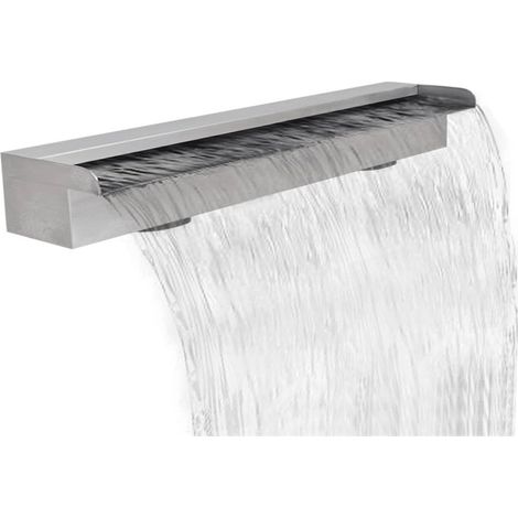 FIMEI Lame d'eau rectangulaire pour piscine Acier inoxydable 90 cm (1/5)