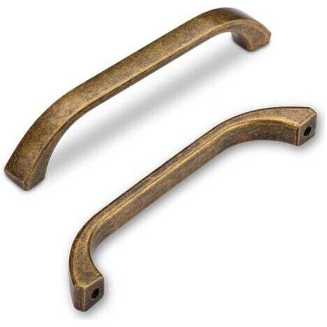 Vintage Furniture Handle 128 mm, 6 pieces, Antique Brass, for Kitchen Cabinet, Kitchen Drawer (1/5)