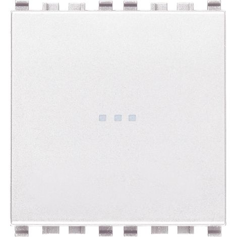 VIMAR - 20108.2.B Pulsante 1P NO 10A assiale 2M bianco
