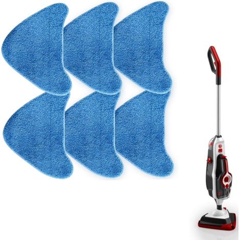 Paquete de 6 paños de microfibra lavables y reutilizables para mopas de vapor WH21000 y WH20200. (1/5)