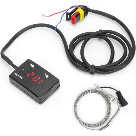 Jauge de température des gaz d'échappement de voiture, affichage numérique LED rouge, universelle pour véhicules 12 V (1/5)