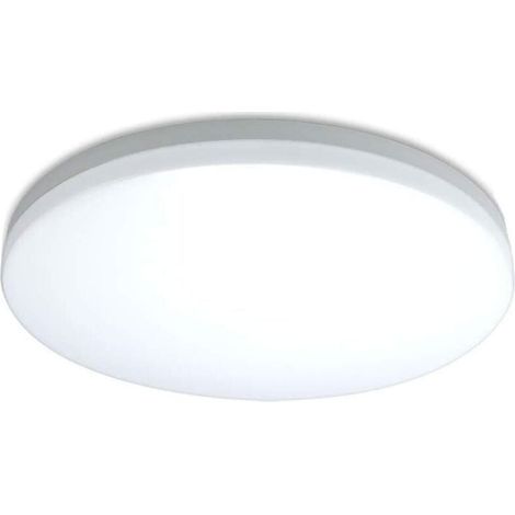 Plafonnier LED 12W, plafonnier 23 x 5 cm, étanche IP44, blanc neutre 4000K, lumière LED ronde pour salle de bain, chambre, couloir, entrée, cuisine (1/5)