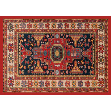 Tappeto Antiscivolo Stampa Digitale Linea Emozioni D'Oriente Shirvan Arancio, misura108x154coloreArancio (1/4)