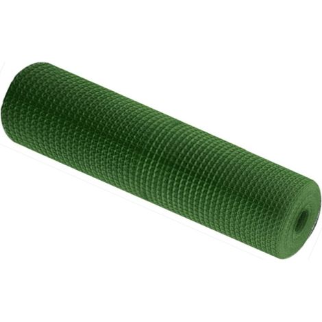 Malla Plastica 1X30M Verde 100% PVC Valla de PVC Malla para Cerco Reticula 5X5MM (1/3)