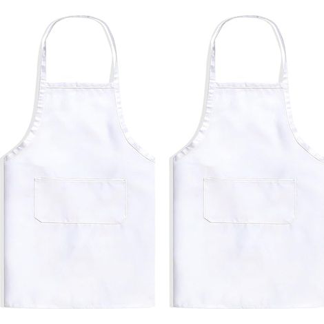 CCYKXA 2-teiliges Set – Unisex, verstellbare Größe – mit zwei Taschen, waschbar – geeignet für Köche, Bäcker, Restaurants, Grills, Gärtner und Cafés