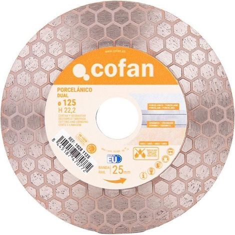 Disco porcelánico dual para cortar y desbastar 125mm H22,3 (1/5)