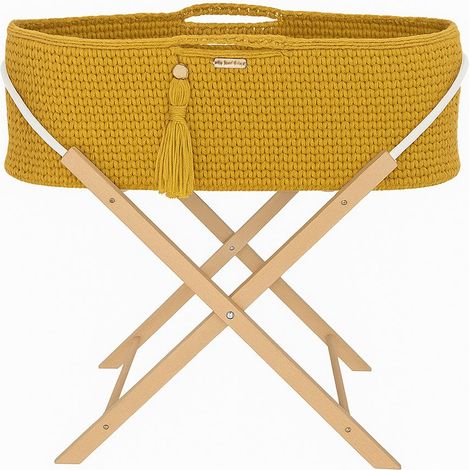 Moisés BOHO hecho a mano con soporte - Mostaza (1/5)