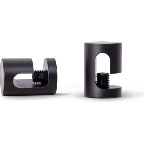 Paco Home Tubo Passacavo Sospensione Soffitto Gestione Cavi Lampada Portacavi Gancio Soffitto Nero set di 2,  Clip per cavi (1/3)