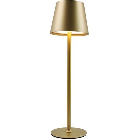 Lampe de bureau sans fil à intensité variable, LED tactile 3 couleurs, avec USB-C(Or) (1/5)