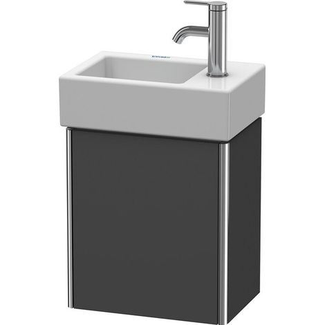 Meuble sous-vasque XSQUARE 397x364x240mm ouverture gauche graphite mat