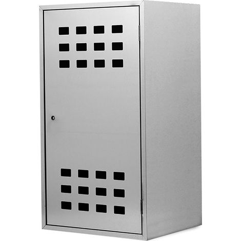 Armadietto box zincato h 90 x l 50 x p 42cm per la custodia di 1 bombola gas gpl