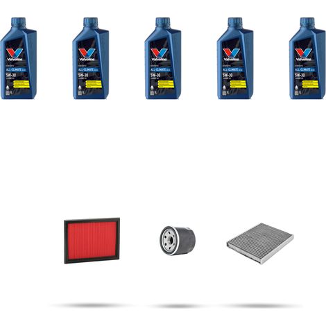 Kit tagliando 3 FILTRI e 5L OLIO compatibile con Infiniti EX 37 v6 235kw dal 2010 (1/5)