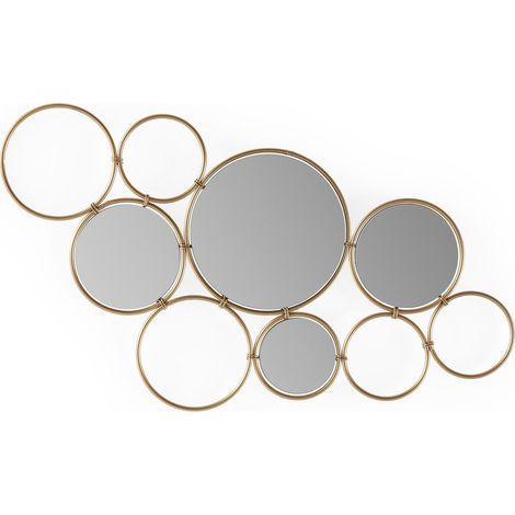Miroir doré élégant et moderne - Doré éclatant contemporain (1/3)