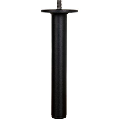 Gamba per divano Lido in acciaio nero 2,5x18 cm