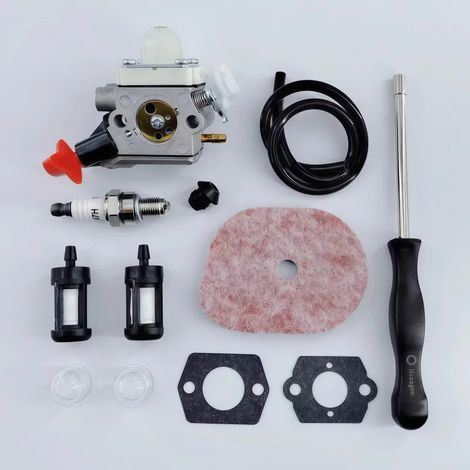 (1 jeu) Kit carburateur pour débroussailleuse Stihl FS 56 RC FS70R FS56 KM56RC FS70 FS70RC FS56C FC70. Remplace la référence 4144 120 0608 C1M-S267A. (1/5)