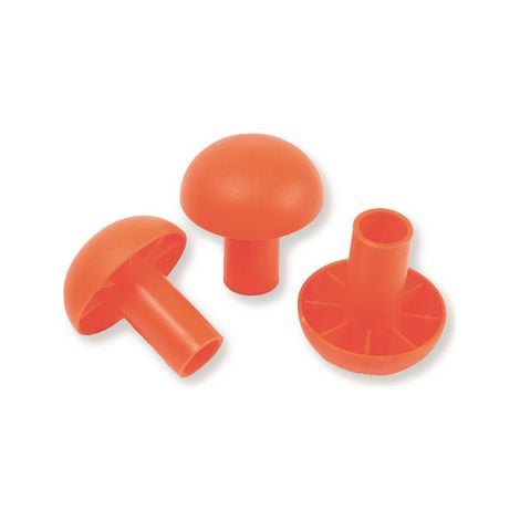 Mob Mondelin – Protections universelles pour fer à béton – Ø 8 à 32 mm – Polypropylène résistant – Visibilité orange sur chantier