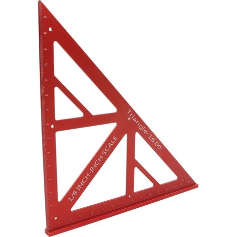 Multifunktionales Dreieck-Messwerkzeug aus Aluminiumlegierung für die Holzbearbeitung (1/5)