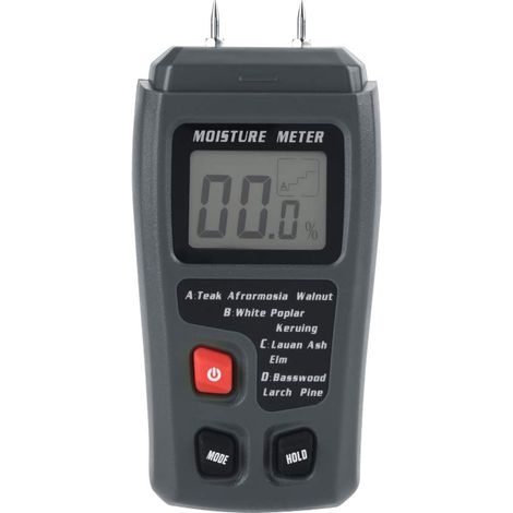 Digital LCD Wood Moisture Meter, Moisture Tester, Water Leak Detector for Wood, Wooden Building Materials, Wooden Walls, Paper Floors