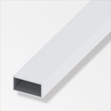 alfer Vierkantrohr Aluminium 1 m x 30 × 15 mm silber