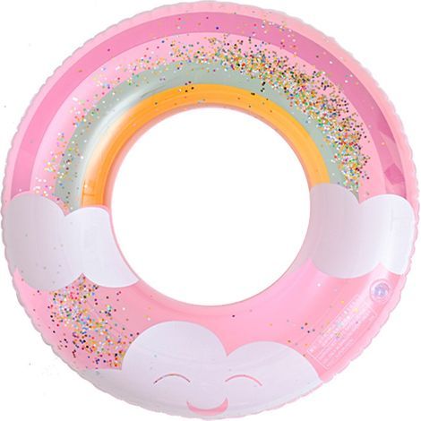 Niedliche aufblasbare Schwimmhilfen – geeignet für Erwachsene und Jugendliche, ideal für Pools und Strände. Aufgeblasen: Außendurchmesser: 50 cm, Außendurchmesser: 22 cm (1/5)
