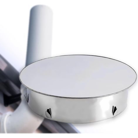Stove Pipe Cap 150mm, Flue Blanking Pad, Stainless Steel Buffer Tee Plug, Depth 45mm (1/5)