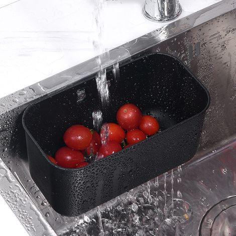 Filtre d'évier en acier inoxydable, panier filtrant pour évier, passoire de cuisine, organisateur pour fruits et légumes (1/5)