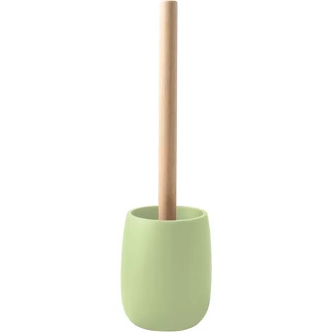 Brosse wc avec support Polyresine & bois SVEN Matcha mat Spirella