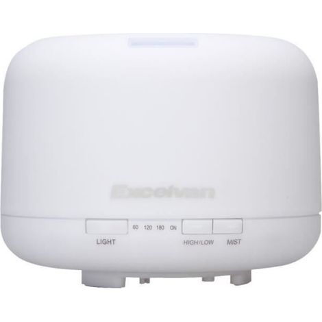 Humidificateur Ultrason - Diffuseur Dhuile Essentielle 500 ml - Pour Chambre Bébé Bureau Salon Salle De Yoga - Blanc (1/2)