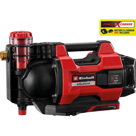 Einhell automatische Akku-Gartenpumpe AQUINNA 18/30 F LED AUTOMATIC Power X-Change (18 V, max. 3000 L/h, max. 28 m Förderhöhe, Automatikfunktion, 2 Akku-Steckplätze, ohne Akku) (1/5)