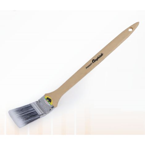 Pennello Radiatore curvo S.597 in setola KREX 40 mm manico legno 25970040 PENNELLI CINGHIALE