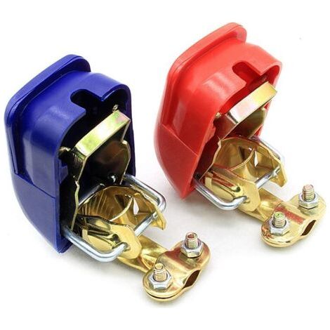 (1 Paar) 12V/24V Schnellverschluss Batterieklemmen Batterieklemmen Batterieverbinder FLITI