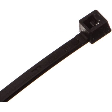 Brida para cables de alta temperatura 125 grados C 200x3,5 mm negra 5314TE BMTEN2036 /100 unidades/