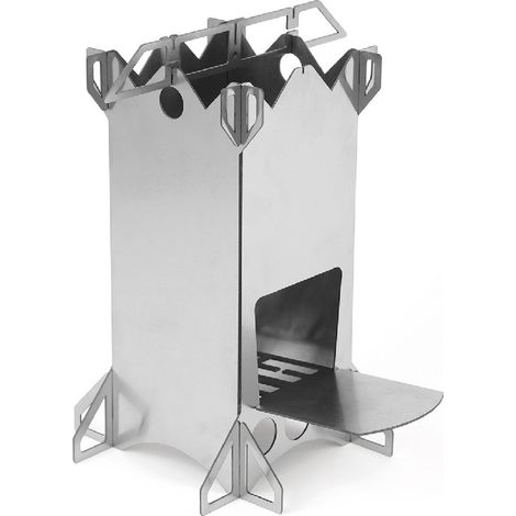 Mini brûleur compact pliable de poêle à bois pour le camp extérieur de pique-nique faisant cuire le BBQ