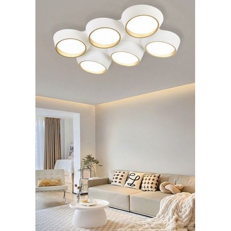Lampadario a plafoniera moderno con illuminazione a led bianco naturale 4000K da 120w luce per soffitto 9600 lumen (1/5)