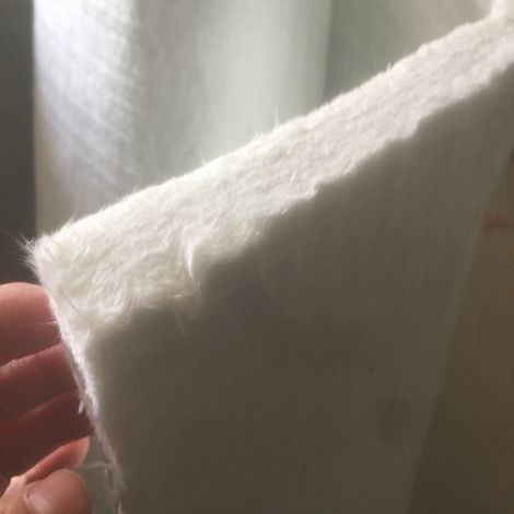 Feutre D'aiguille En Fibre De Verre Sans Alcali - Isolation Thermique Et Acoustique - Pour Conduits D'échappement Et Gaines D'ascenseur - 1 Rouleau (1/5)