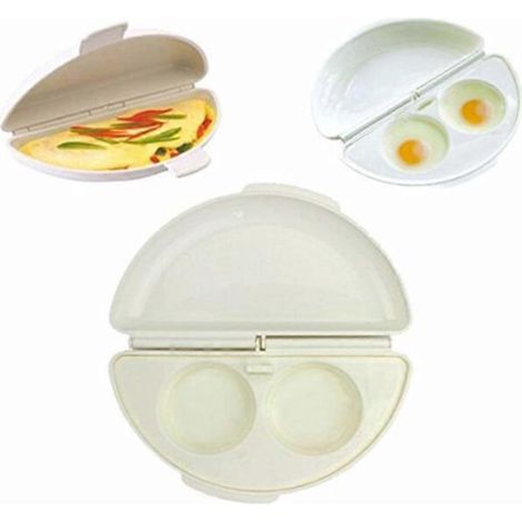 Cuiseur à omelettes pour micro-ondes, plateau à œufs, cuiseur vapeur, outil de cuisine (1/4)