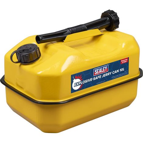 Sealey JC10RY Explosive-Safe Jerry Can 10L - Yellow (1/5)