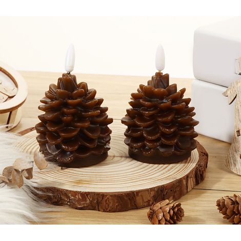 Bougie Led Sans Flamme - 10 Cm - Fonction Clignotante - Alimentée Par Pile - Pour Décoration De Sapin De Noël, Chambre, Fête Ou Mariage (1/5)