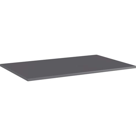 Maison Exclusive - Panneaux bibliothèque 4 pcs Gris brillant 80x50x1,5cm Aggloméré (1/5)