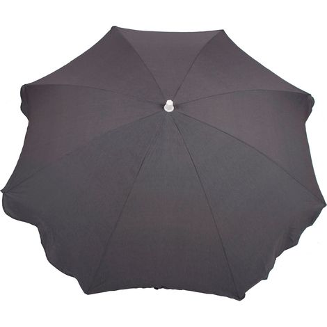 Sombrilla Fija Chillvert Gandía de Aluminio Gris Oscuro 180 cm
