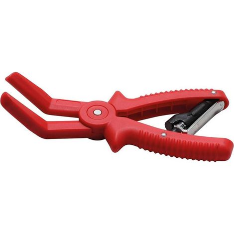 Pince à Durites Coudées 220 mm - Acier, Précision et Maniabilité, Zones Difficiles - D-Work (1/5)