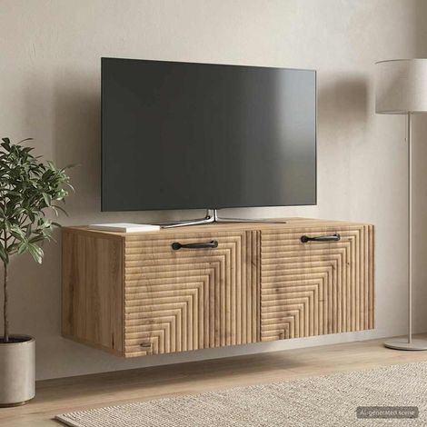 vidaXL Wall-Mounted TV Cabinet 78.5 x 41 x 30 cm Artisan Oak (1/5)