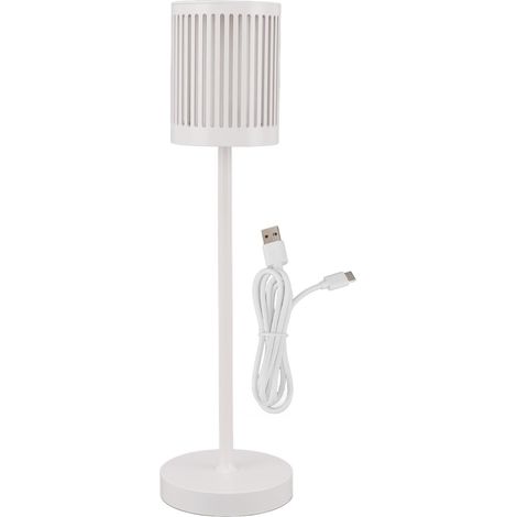 Ortviai Lampe de bureau sans fil LED rechargeable 5000 mAh, dimmable tactile continu, étanche IP54, blanc (1/5)