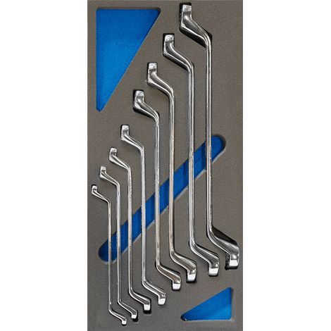 Set 4 llaves poligonales 21/23-30/32mm bandeja termoformada blanda Fervi TM01/031