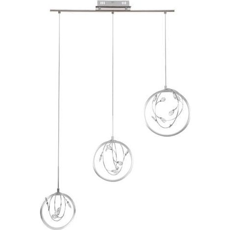 Suspension LED 20W chromée cristal Ø70 Rabalux Chrissy