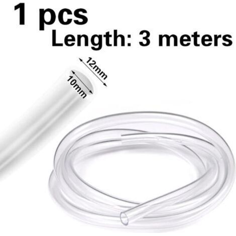 5M Tuyau Transparent, 10mm Tuyau Aquarium, Tube Pompe a eau, Tube Plastique Transparent, pour Transfert de Pompe(10 x 12mm) (1/4)